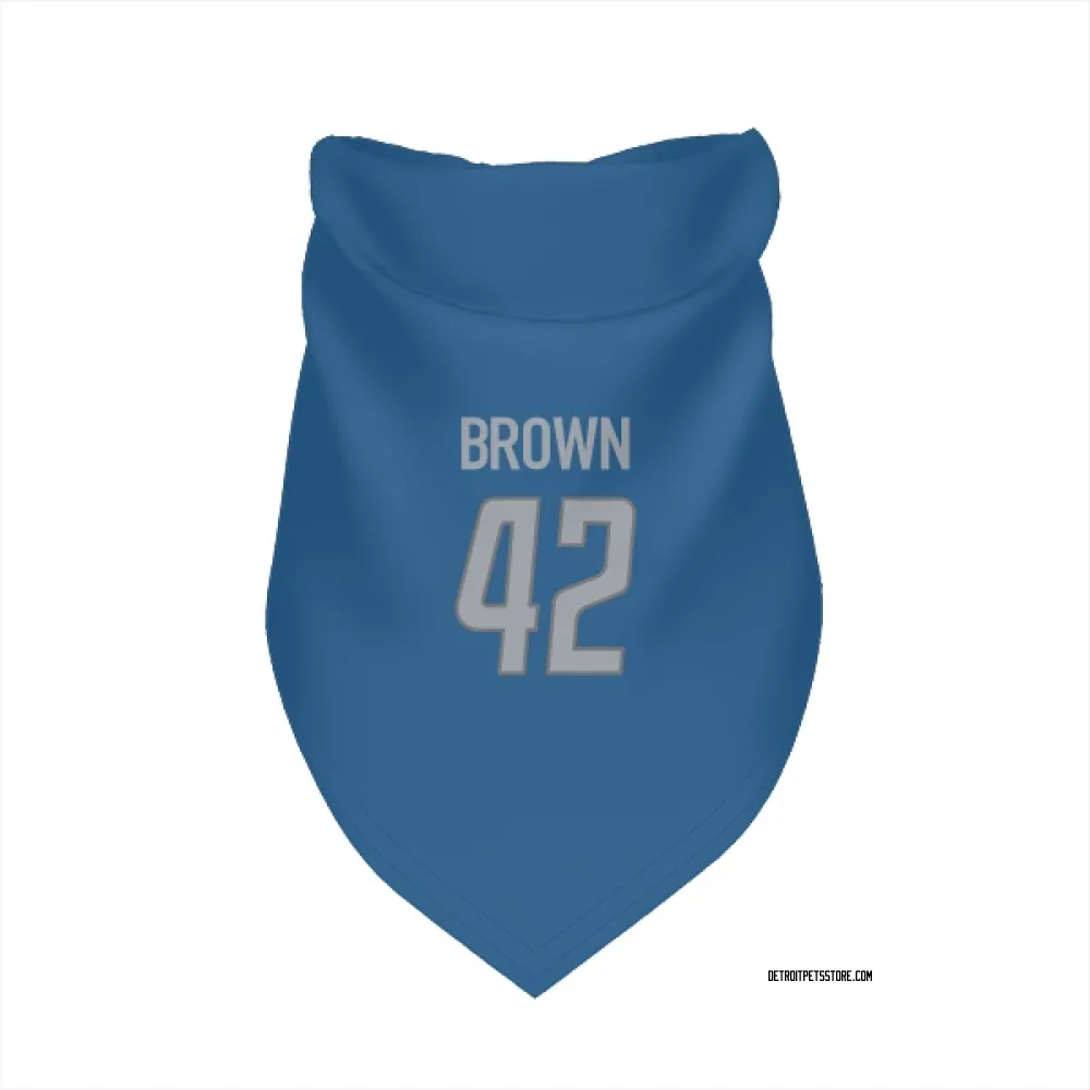 Detroit Lions Aamaris Brown Blue Pet Bandana for Dog & Cat