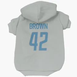 Detroit Lions Aamaris Brown Silver Pet Hoodie for Dog & Cat