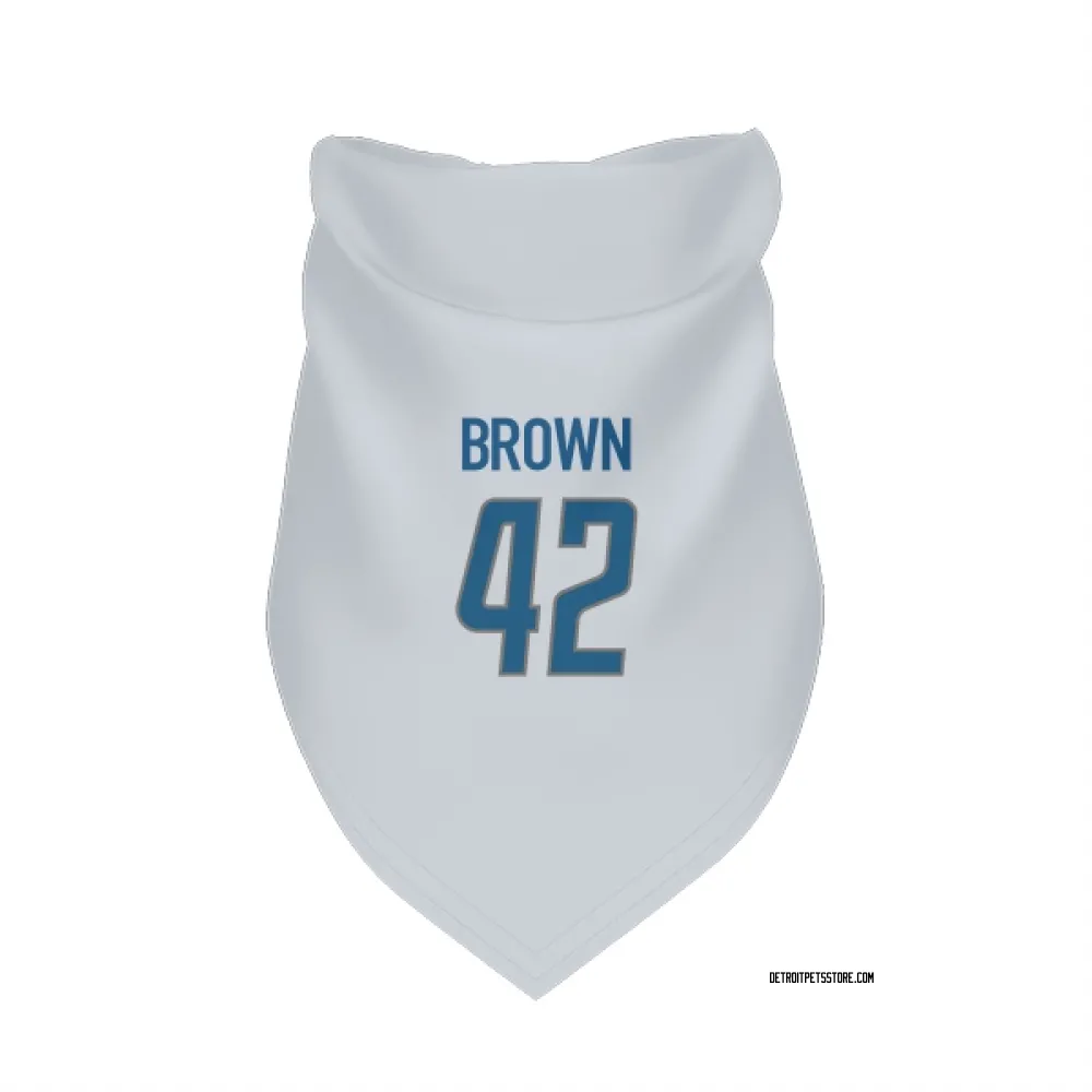 Detroit Lions Aamaris Brown White Pet Bandana for Dog & Cat