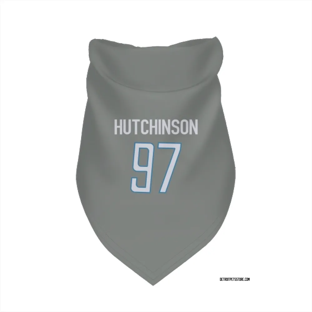 Detroit Lions Aidan Hutchinson Steel Pet Bandana for Dog & Cat