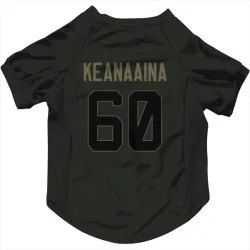 Detroit Lions Aidan Keanaaina Black Service Pet Jersey for Dog & Cat