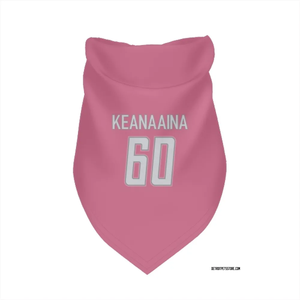 Detroit Lions Aidan Keanaaina Pink Pet Bandana for Dog & Cat