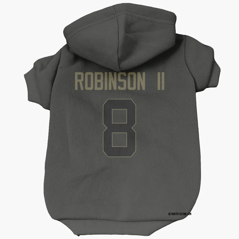 Detroit Lions Allen Robinson Black Service Pet Hoodie for Dog & Cat
