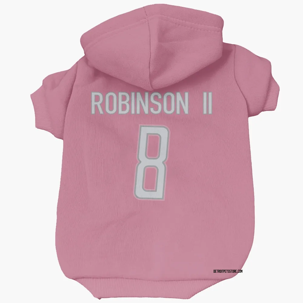Detroit Lions Allen Robinson Pink Pet Hoodie for Dog & Cat
