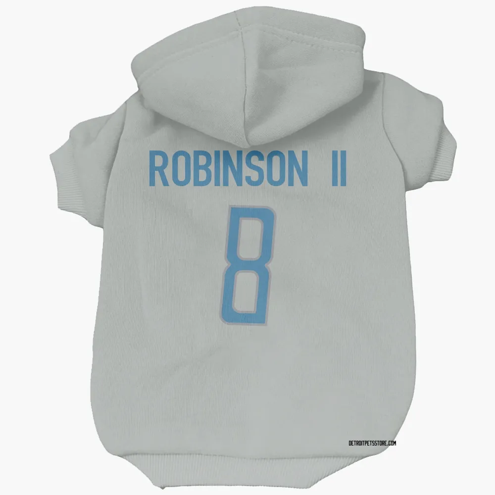 Detroit Lions Allen Robinson Silver Pet Hoodie for Dog & Cat