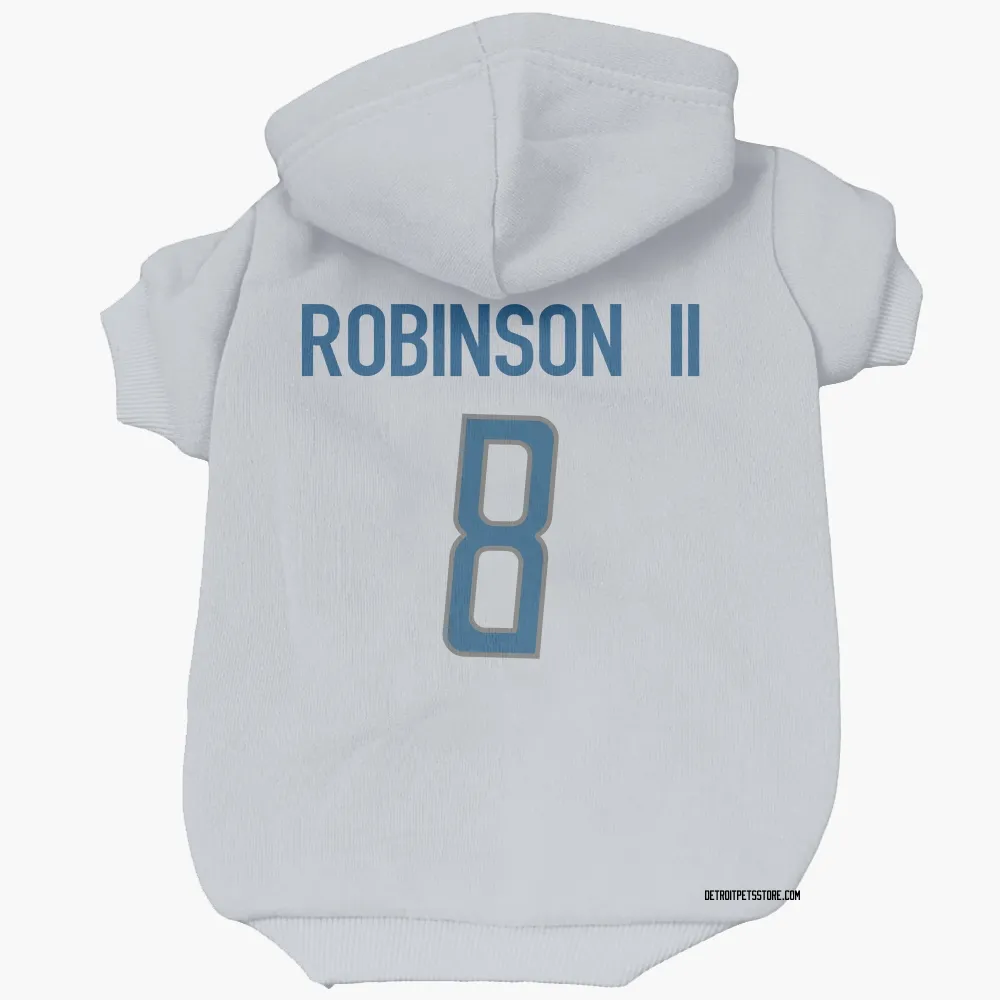 Detroit Lions Allen Robinson White Pet Hoodie for Dog & Cat