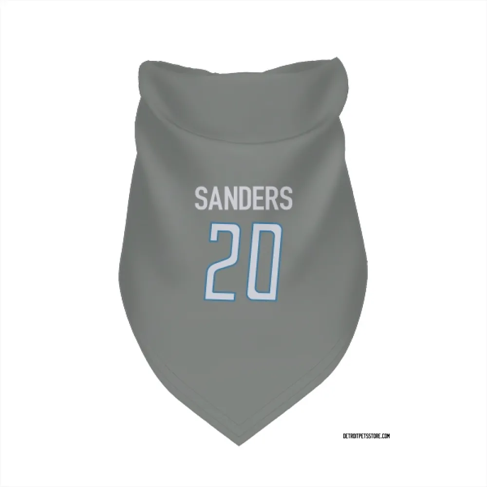 Detroit Lions Barry Sanders Steel Pet Bandana for Dog & Cat