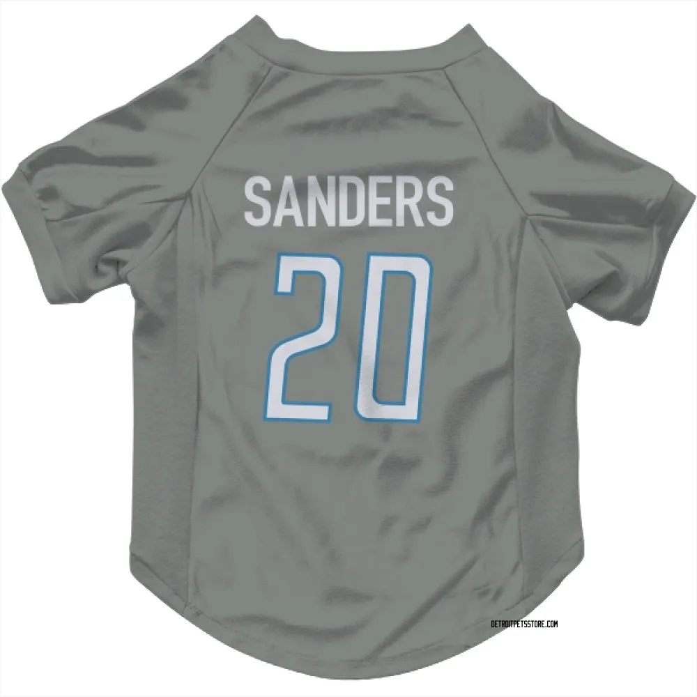 Detroit Lions Barry Sanders Steel Pet Jersey for Dog & Cat