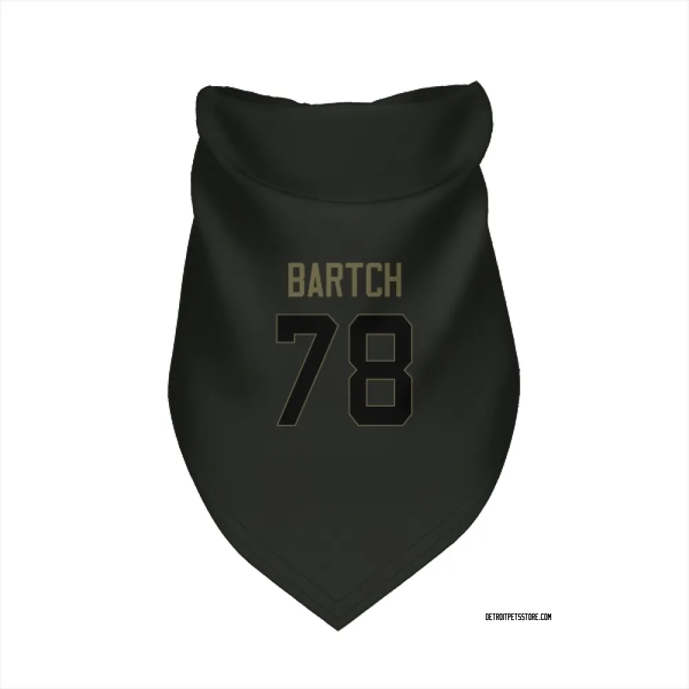 Detroit Lions Ben Bartch Black Service Pet Bandana for Dog & Cat