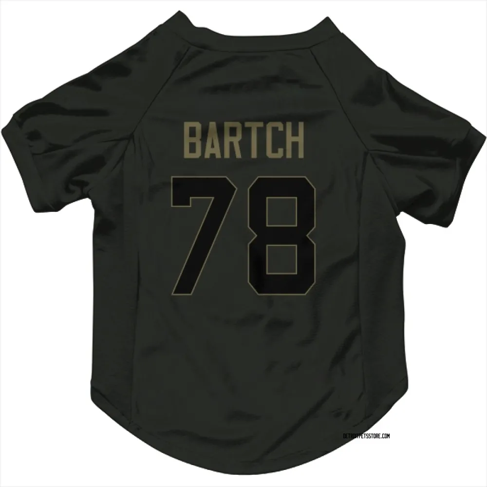 Detroit Lions Ben Bartch Black Service Pet Jersey for Dog & Cat
