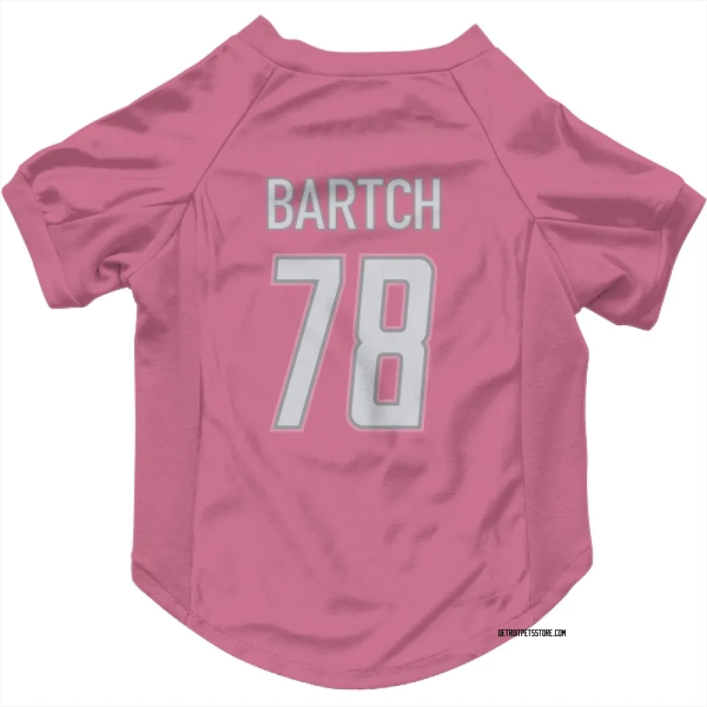 Detroit Lions Ben Bartch Pink Pet Jersey for Dog & Cat