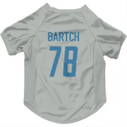 Detroit Lions Ben Bartch Silver Pet Jersey for Dog & Cat