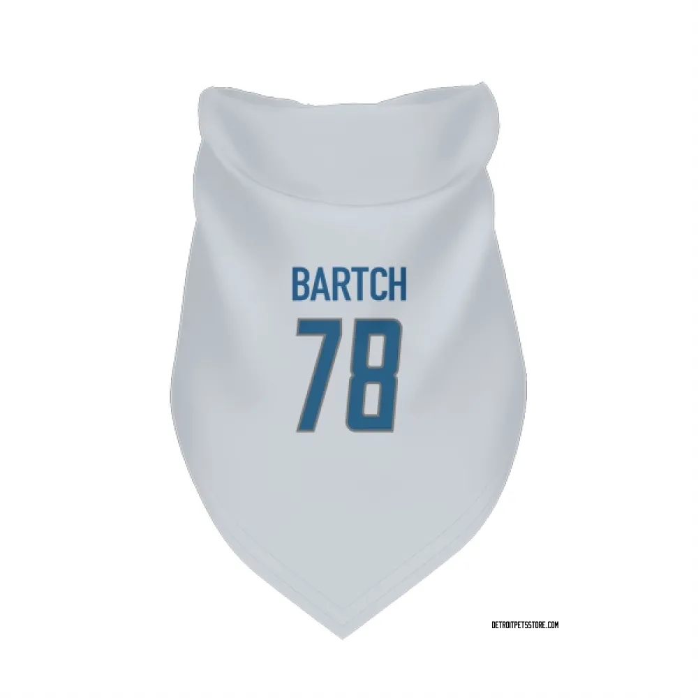Detroit Lions Ben Bartch White Pet Bandana for Dog & Cat