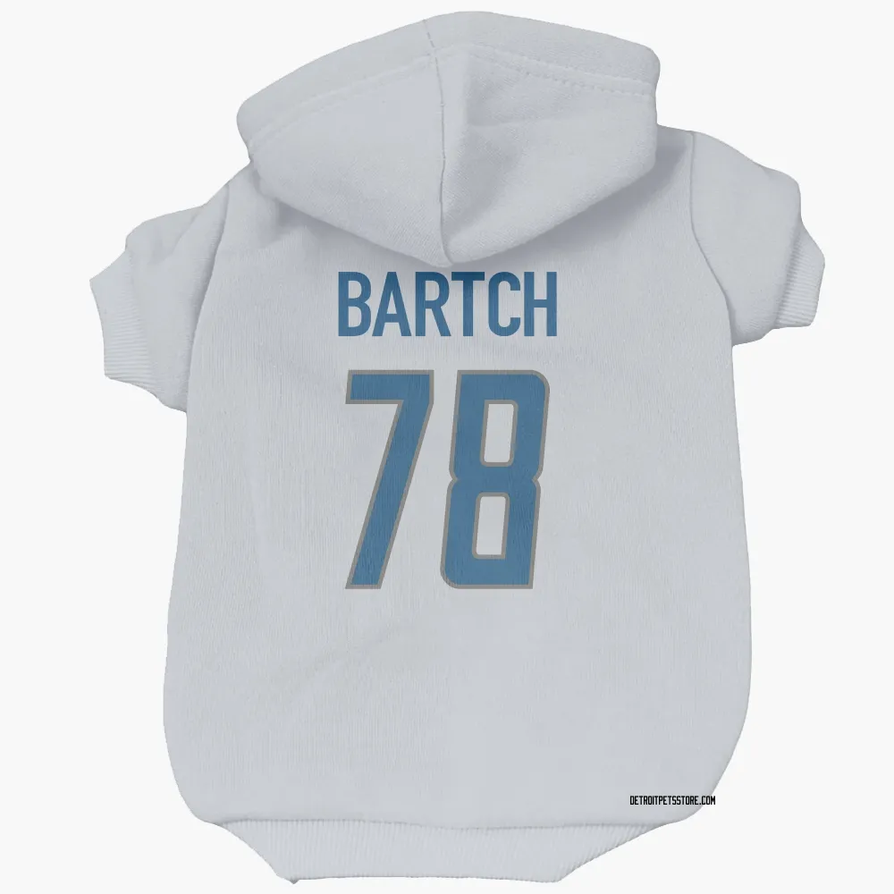 Detroit Lions Ben Bartch White Pet Hoodie for Dog & Cat