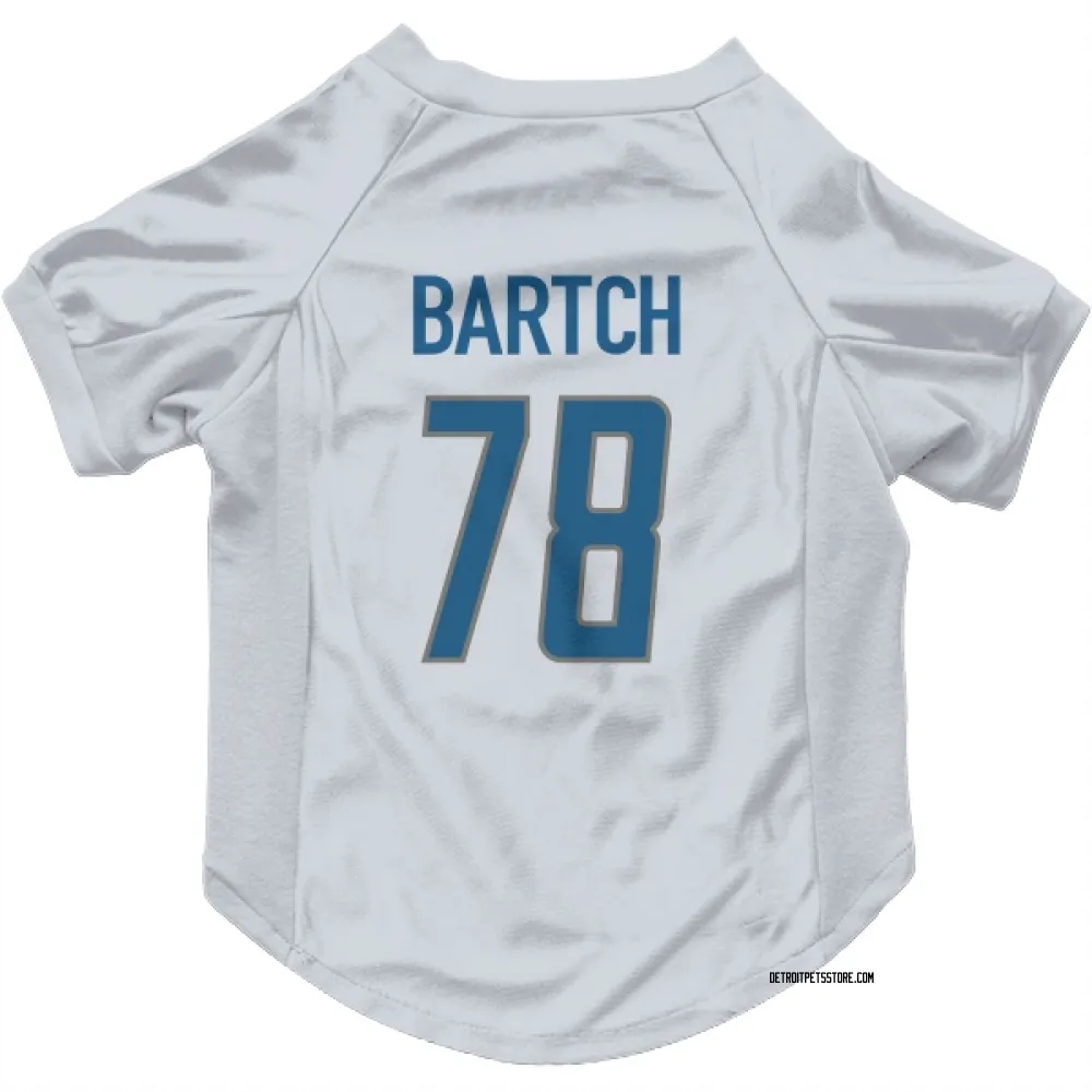 Detroit Lions Ben Bartch White Pet Jersey for Dog & Cat