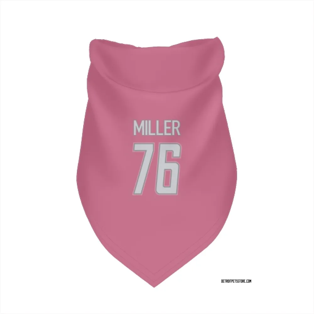 Detroit Lions Blake Miller Pink Pet Bandana for Dog & Cat