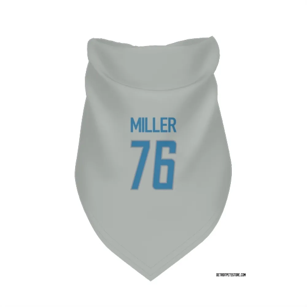 Detroit Lions Blake Miller Silver Pet Bandana for Dog & Cat