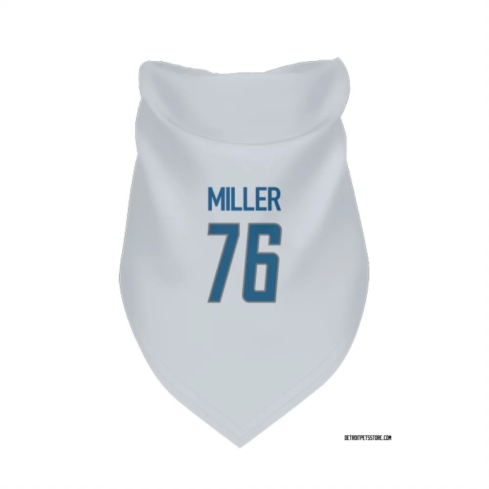 Detroit Lions Blake Miller White Pet Bandana for Dog & Cat