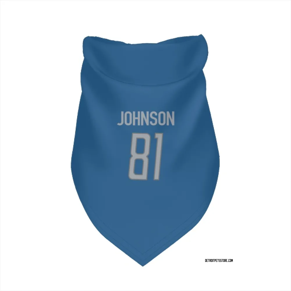 Detroit Lions Calvin Johnson Blue Pet Bandana for Dog & Cat