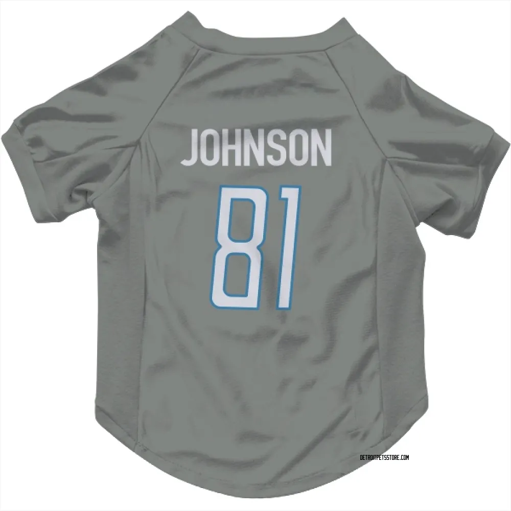 Detroit Lions Calvin Johnson Steel Pet Jersey for Dog & Cat