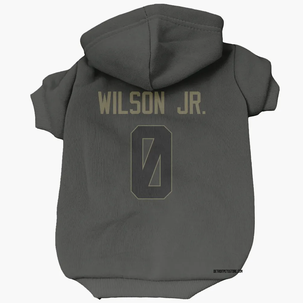 Detroit Lions Cedrick Wilson Jr. Black Service Pet Hoodie for Dog & Cat