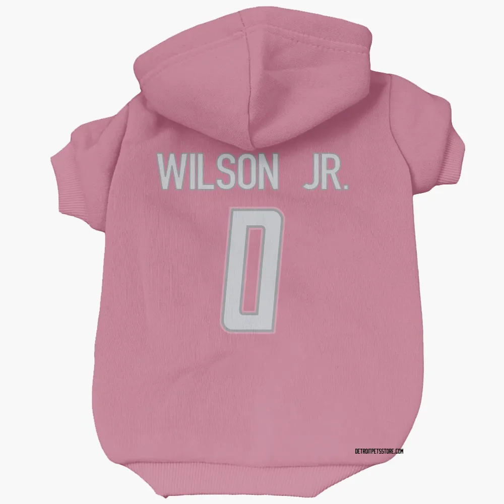 Detroit Lions Cedrick Wilson Jr. Pink Pet Hoodie for Dog & Cat