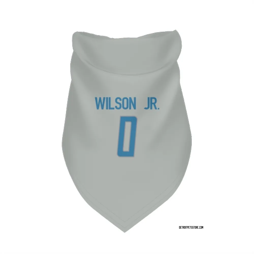 Detroit Lions Cedrick Wilson Jr. Silver Pet Bandana for Dog & Cat