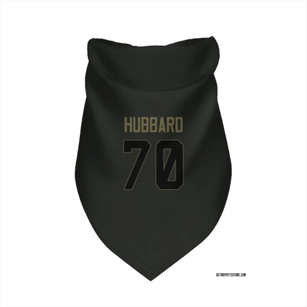 Detroit Lions Chris Hubbard Black Service Pet Bandana for Dog & Cat