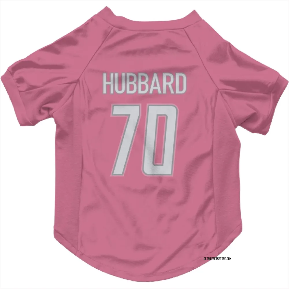 Detroit Lions Chris Hubbard Pink Pet Jersey for Dog & Cat