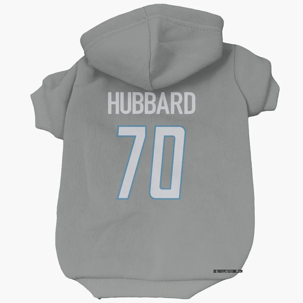 Detroit Lions Chris Hubbard Steel Pet Hoodie for Dog & Cat