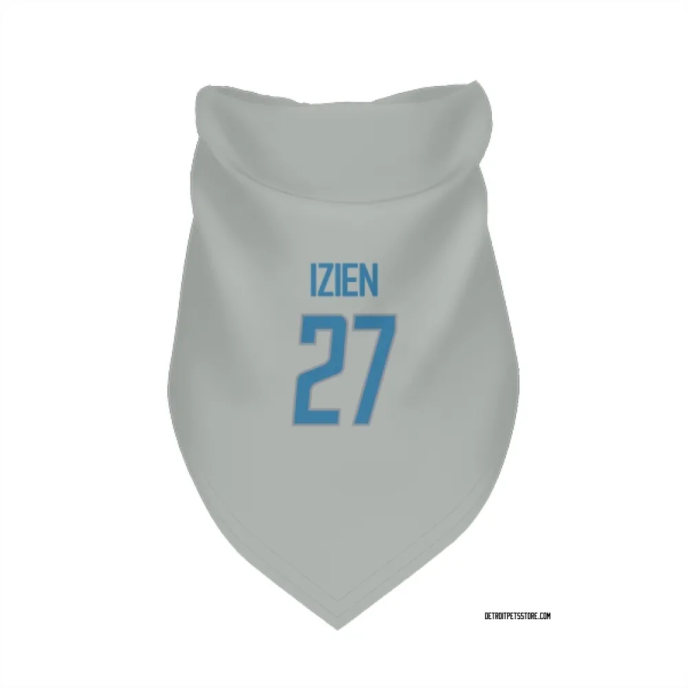 Detroit Lions Christian Izien Silver Pet Bandana for Dog & Cat