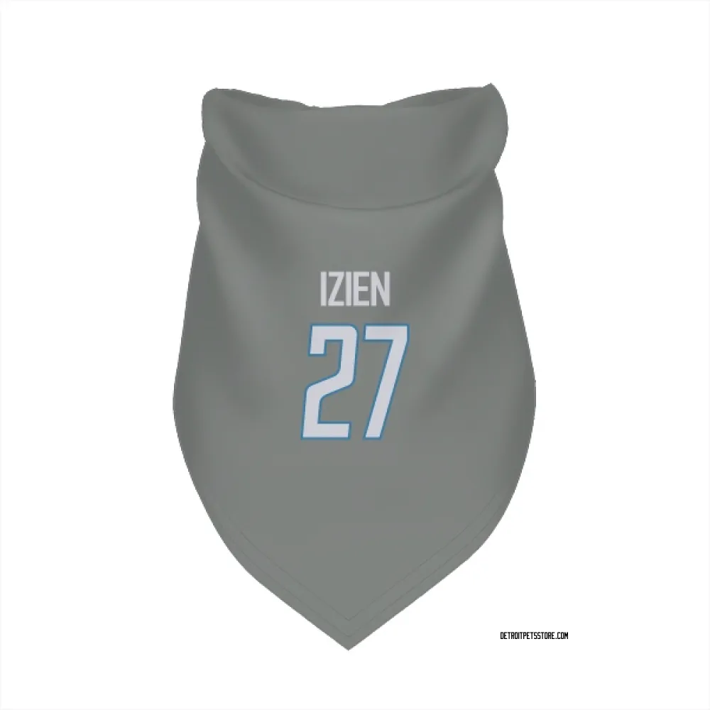 Detroit Lions Christian Izien Steel Pet Bandana for Dog & Cat