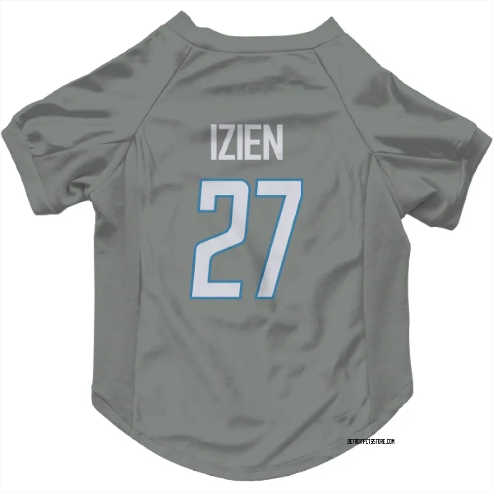 Detroit Lions Christian Izien Steel Pet Jersey for Dog & Cat