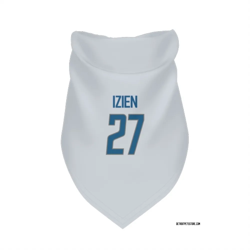 Detroit Lions Christian Izien White Pet Bandana for Dog & Cat