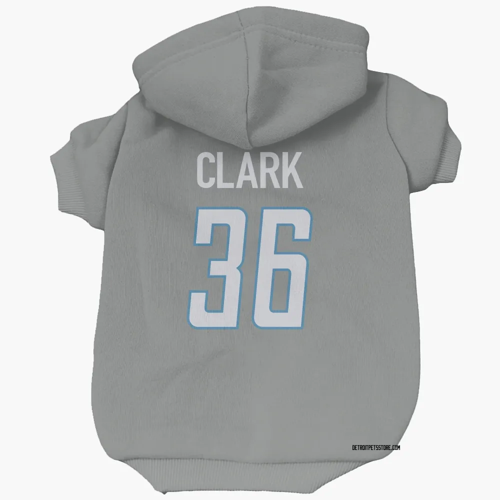 Detroit Lions Chuck Clark Steel Pet Hoodie for Dog & Cat