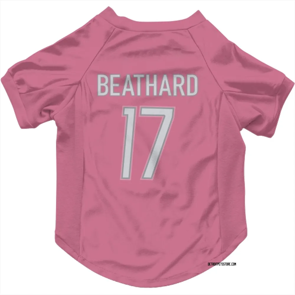 Detroit Lions C.J. Beathard Pink Pet Jersey for Dog & Cat
