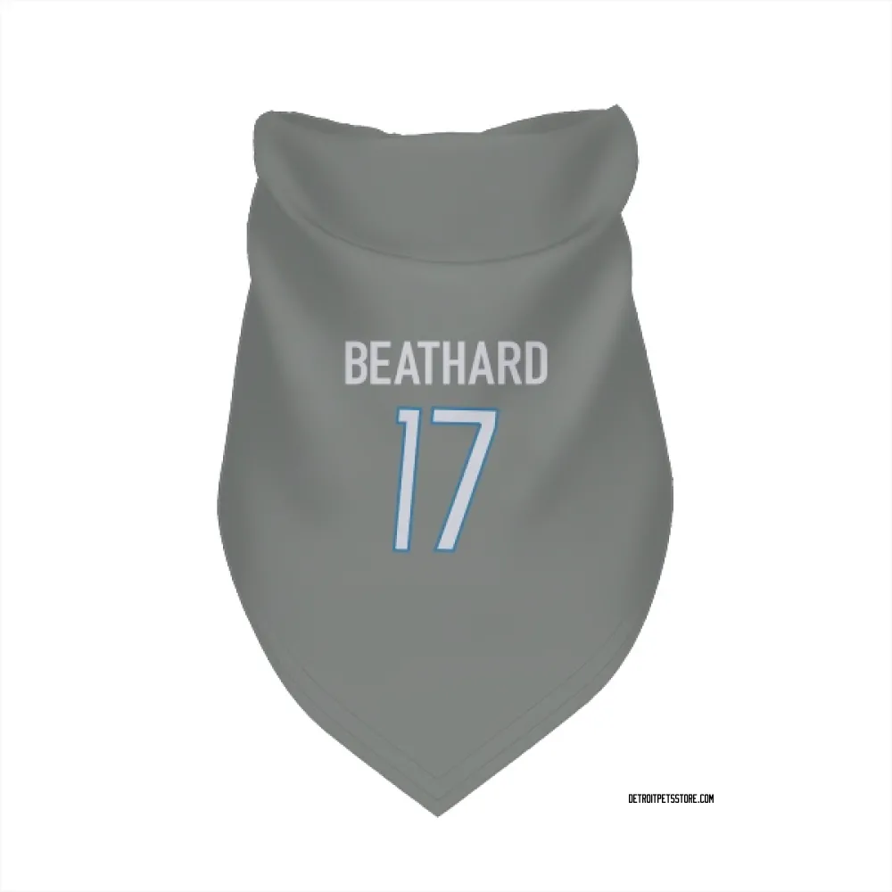 Detroit Lions C.J. Beathard Steel Pet Bandana for Dog & Cat