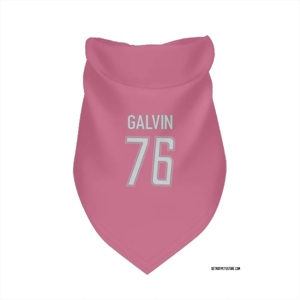 Detroit Lions Connor Galvin Pink Pet Bandana for Dog & Cat