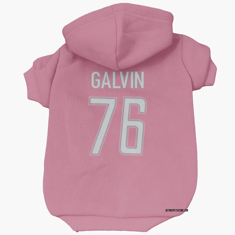 Detroit Lions Connor Galvin Pink Pet Hoodie for Dog & Cat