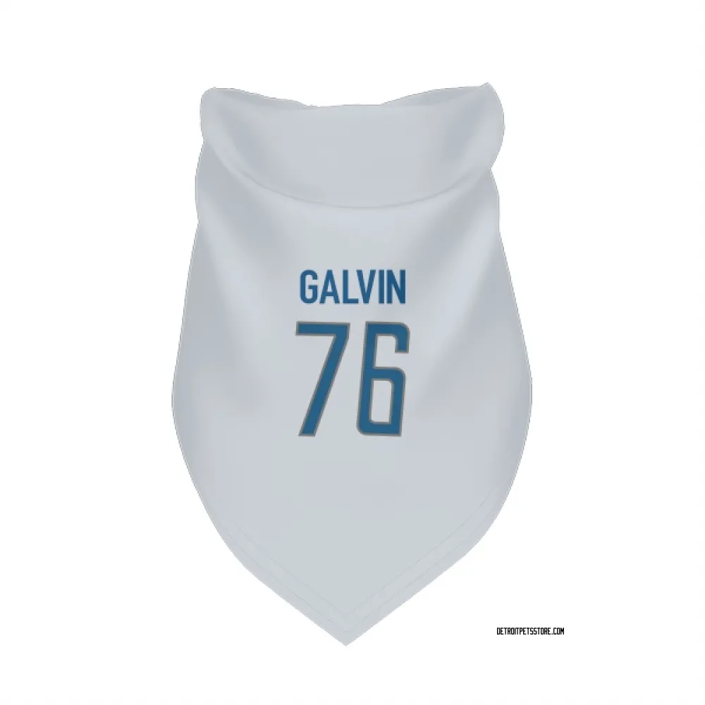 Detroit Lions Connor Galvin White Pet Bandana for Dog & Cat