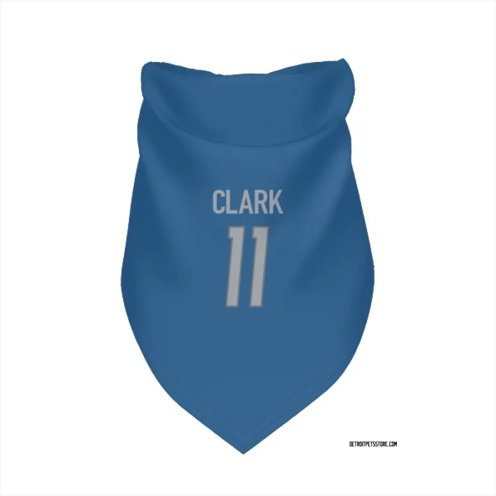 Detroit Lions Damone Clark Blue Pet Bandana for Dog & Cat