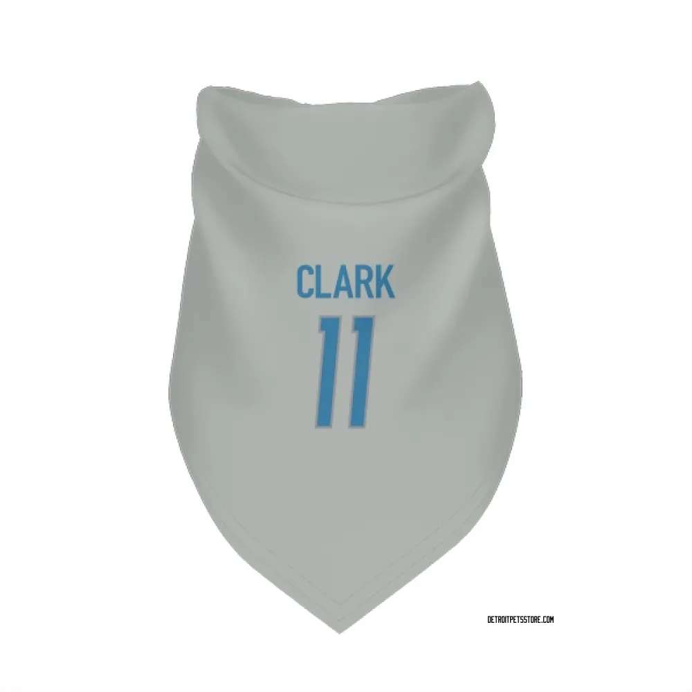 Detroit Lions Damone Clark Silver Pet Bandana for Dog & Cat