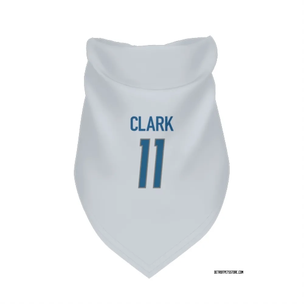 Detroit Lions Damone Clark White Pet Bandana for Dog & Cat
