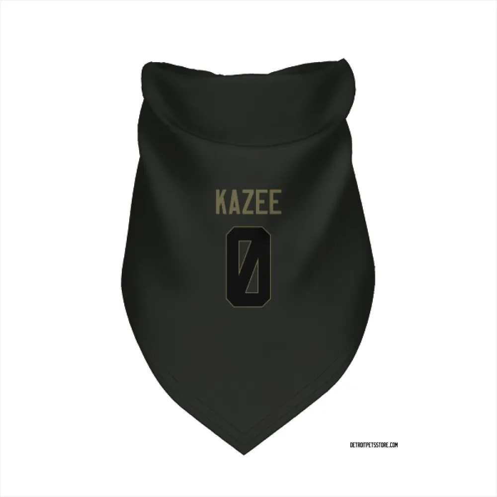 Detroit Lions Damontae Kazee Black Service Pet Bandana for Dog & Cat
