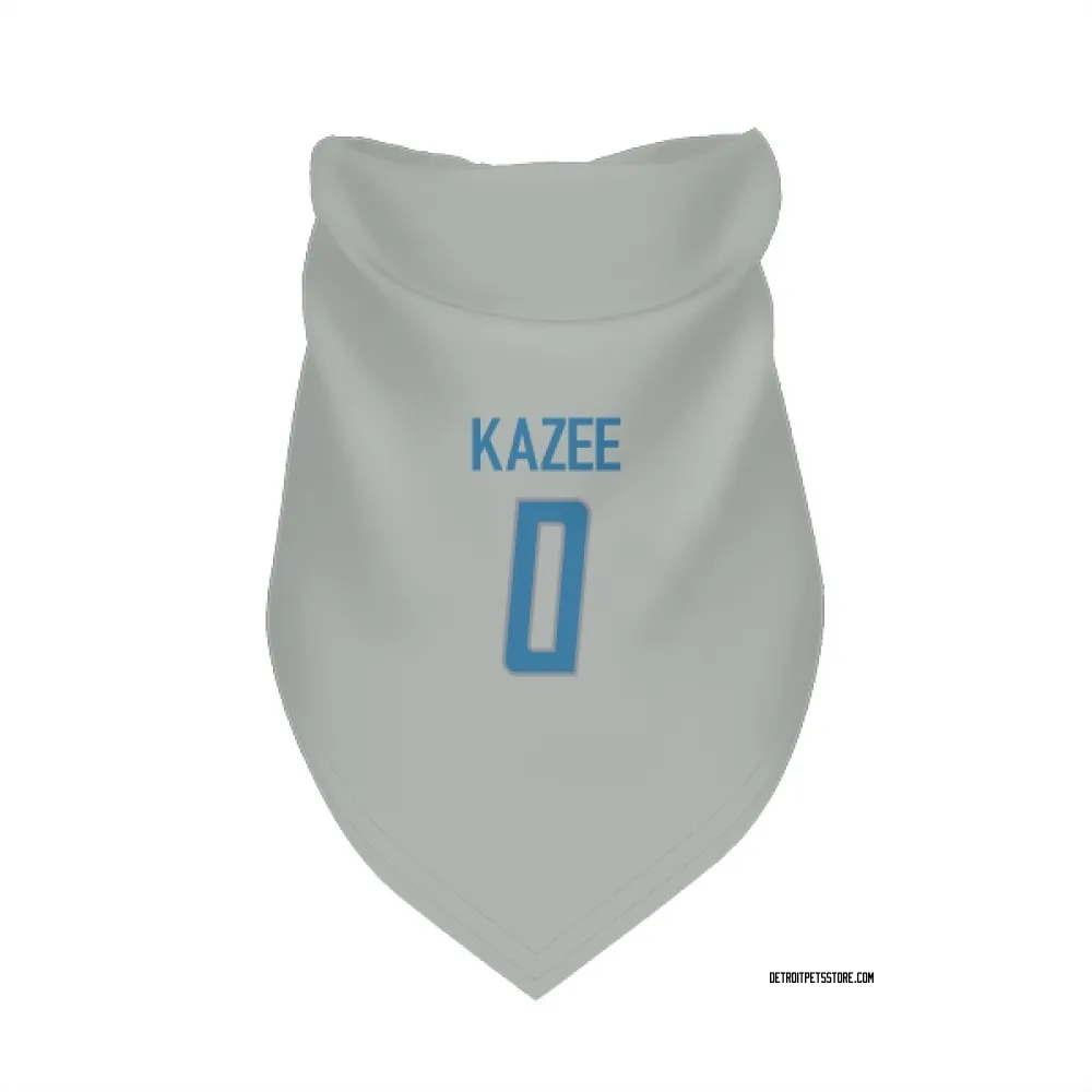 Detroit Lions Damontae Kazee Silver Pet Bandana for Dog & Cat