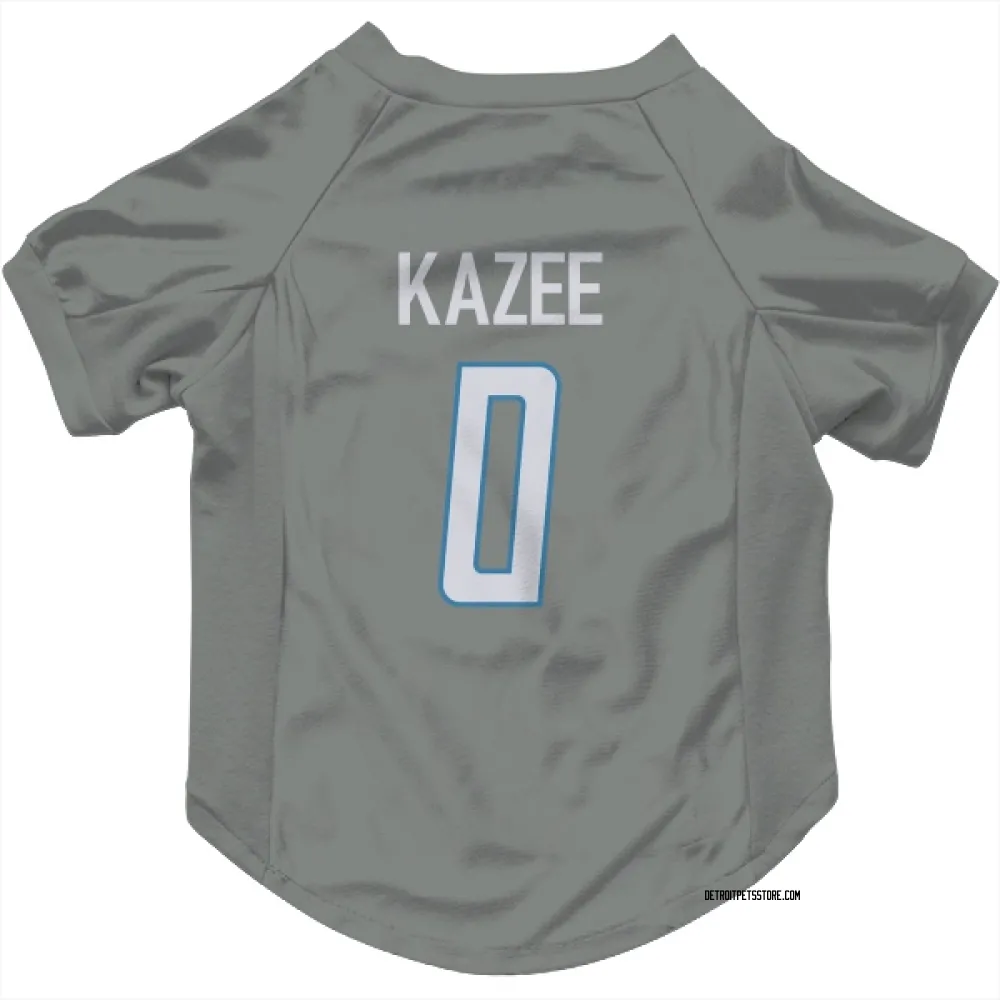 Detroit Lions Damontae Kazee Steel Pet Jersey for Dog & Cat