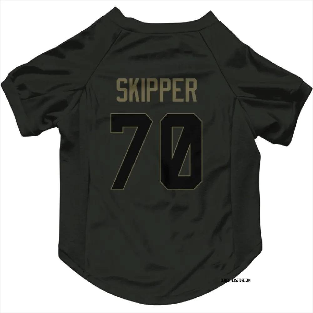 Detroit Lions Dan Skipper Black Service Pet Jersey for Dog & Cat