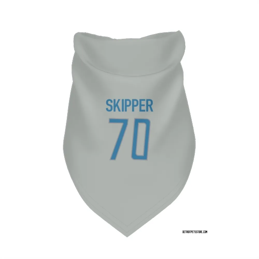 Detroit Lions Dan Skipper Silver Pet Bandana for Dog & Cat