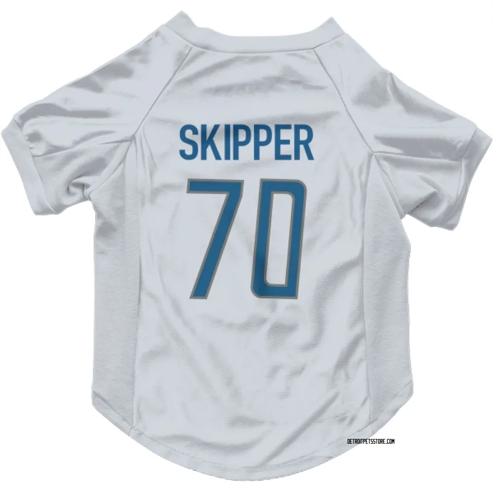 Detroit Lions Dan Skipper White Pet Jersey for Dog & Cat