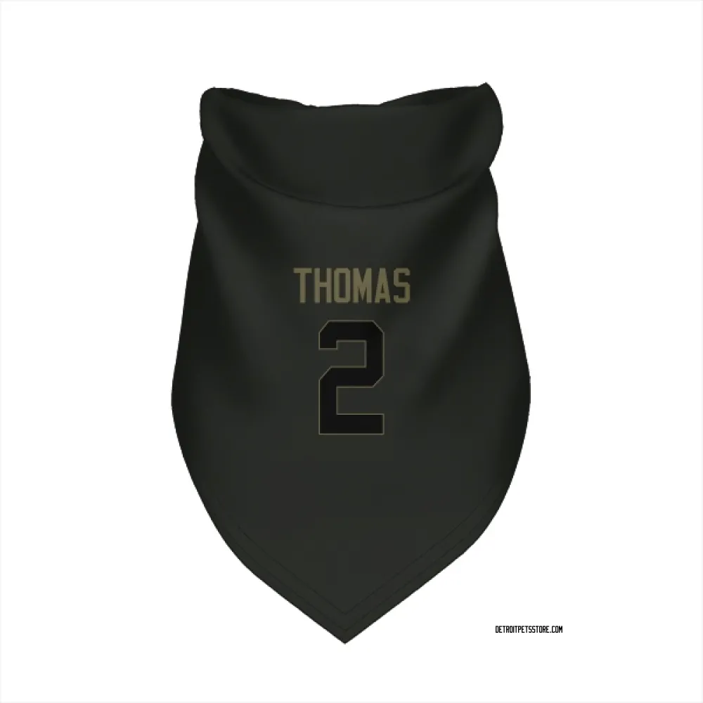 Detroit Lions Daniel Thomas Black Service Pet Bandana for Dog & Cat